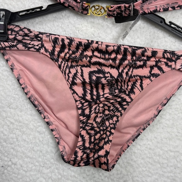 (B3) Victoria's Secret,Animal Print Bikini Set,36B/Sequined and Padded Bottoms - Picture 6 of 12